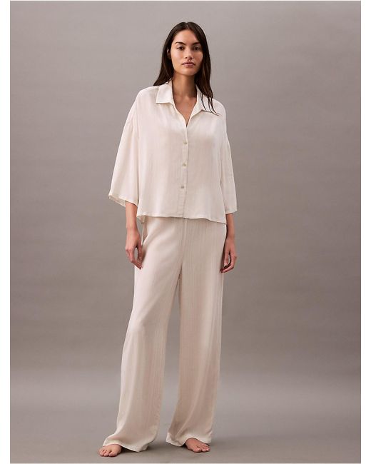 Calvin Klein Multicolor Soft Viscose Pyjama Pants
