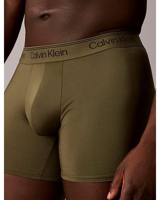 Calvin Klein Multicolor 3 Pack Boxer Briefs Microfibre Stretch for men
