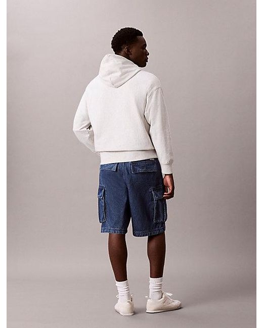 Calvin Klein Blue Jeans 90S Denim Cargo Shorts for men