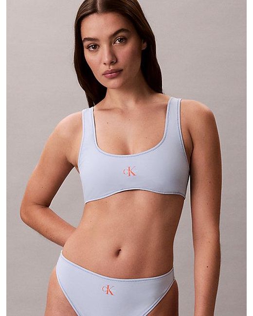 Calvin Klein Bralette Bikinitop in het Multicolor