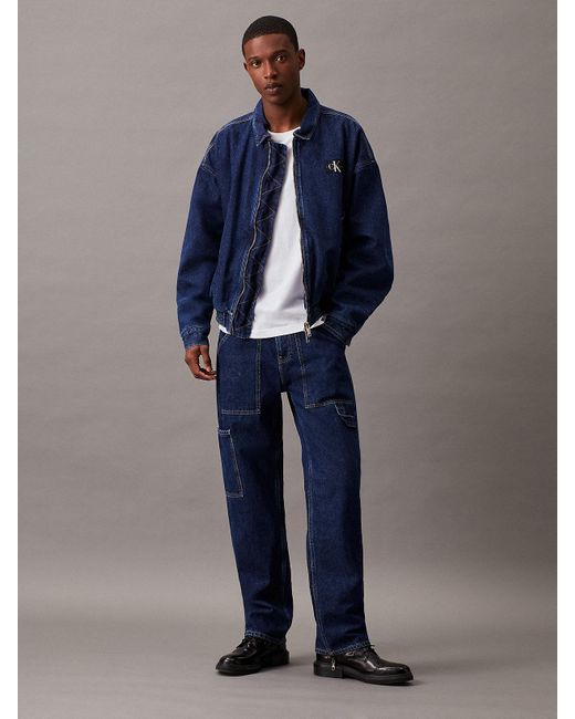 Calvin Klein Blue 90's Straight Jeans for men