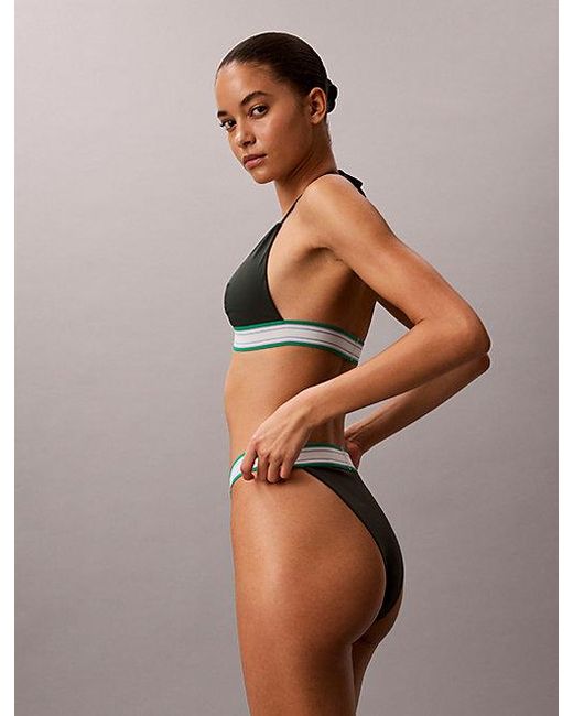Calvin Klein Multicolor High Waisted Bikini Bottoms Ck Icon