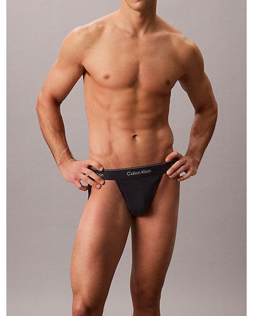 Calvin Klein Blue 3 Pack Jock Straps for men