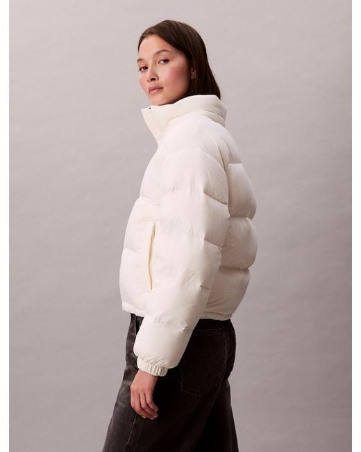 Calvin Klein Natural Short Down Puffer Jacket