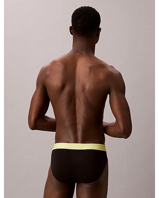 Calvin Klein White 5 Pack Hip Briefs for men
