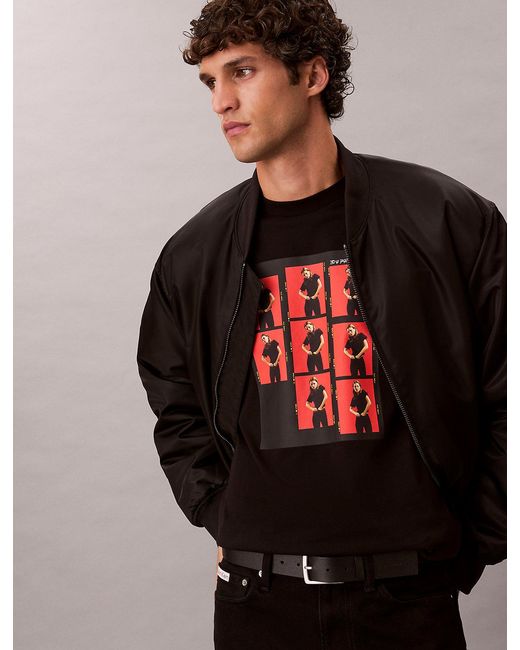 Calvin Klein Red Kate Moss Graphic Relaxed T-Shirt for men