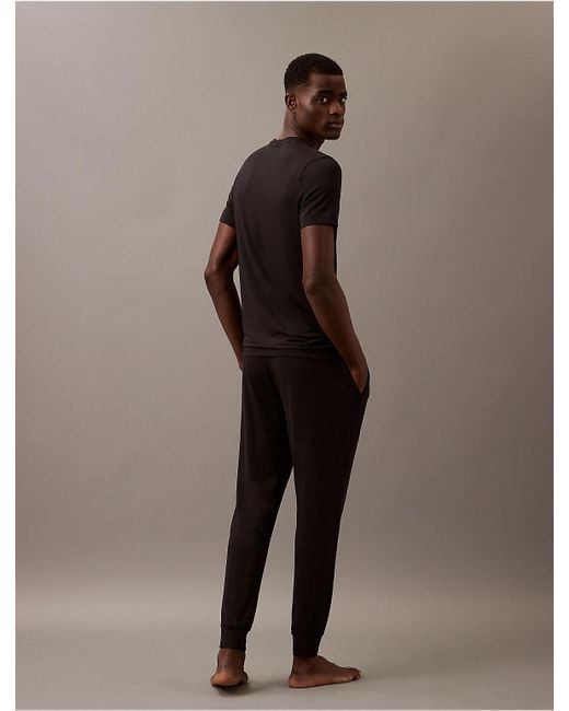 Calvin Klein Brown Ultra Soft Modal Sleep Joggers for men