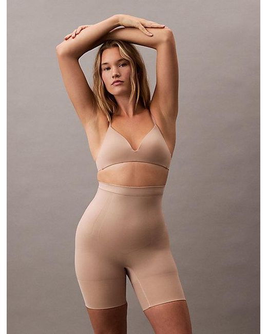 Calvin Klein Natural High Waisted Shapewear Shorts Secure Sculpt