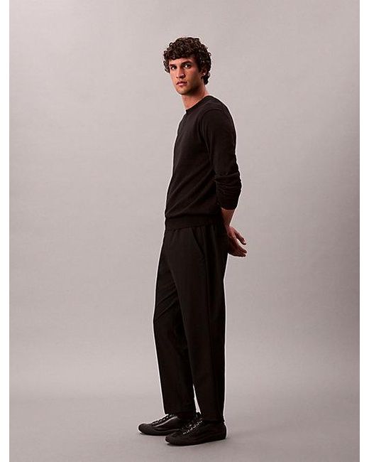 Calvin Klein Black Classic Tech Jogger Trousers for men