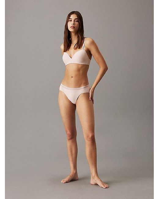 Calvin Klein Natural Wireless Push Up Bra Seductive Comfort