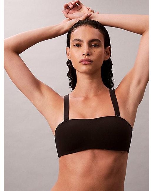 Calvin Klein Strapless Bandeau-Bh in het Black