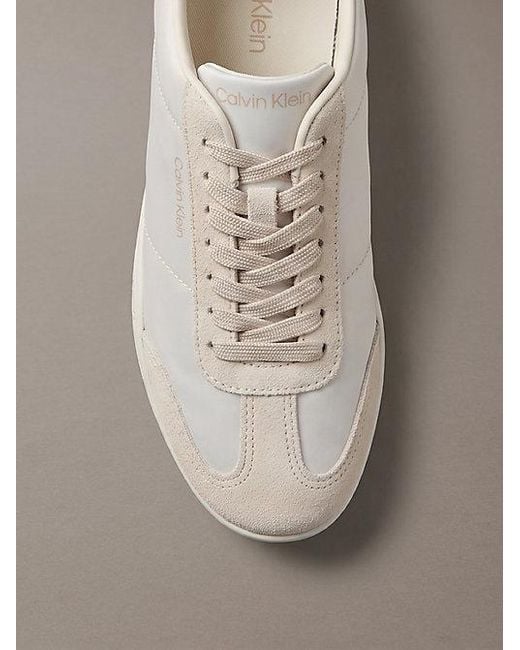 Calvin Klein Gray Satin Hybrid Ballet Trainers