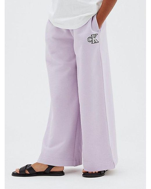 Calvin Klein Purple Jeans Wide Leg Joggers