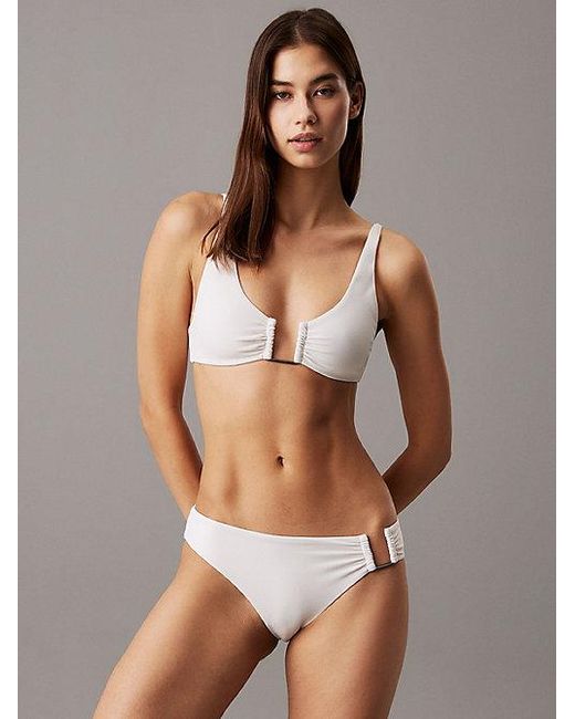 Calvin Klein Brown Bikini Bottoms Ck Wire