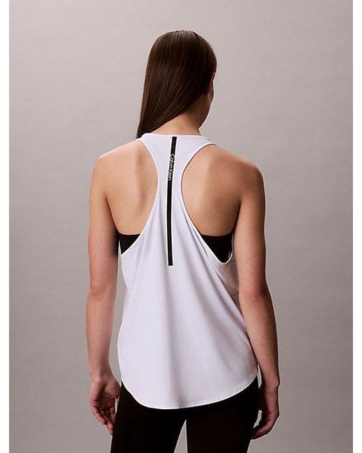 Calvin Klein Tech Tanktop in het Natural
