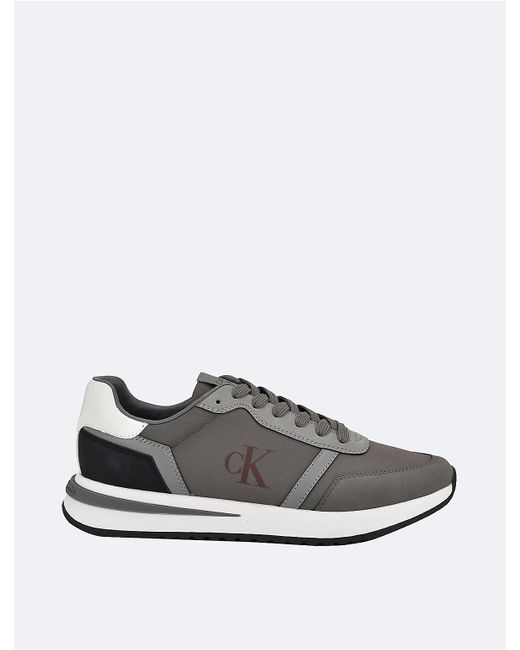 Calvin Klein White Picio Monogram Logo Sneaker for men