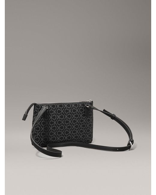 Calvin Klein Gray Crossbody Logo Pouch