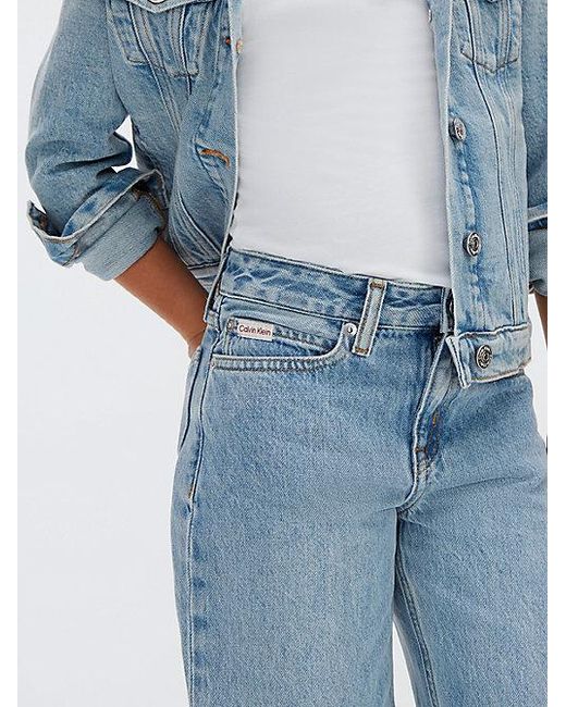 Calvin Klein Blue Jeans Loose Wide Leg Jeans