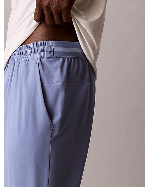 Calvin Klein Blue Sport Water Repellent Performance Trousers for men