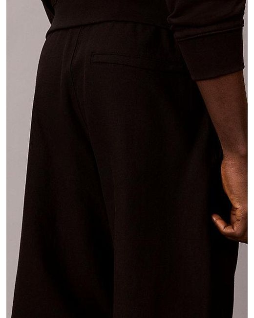 Calvin Klein Black Jeans Premium Cotton Terry Joggers for men
