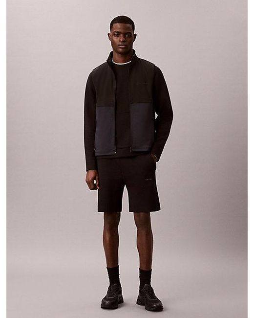 Calvin Klein Blue Sport Performance Double Knit Gym Shorts for men