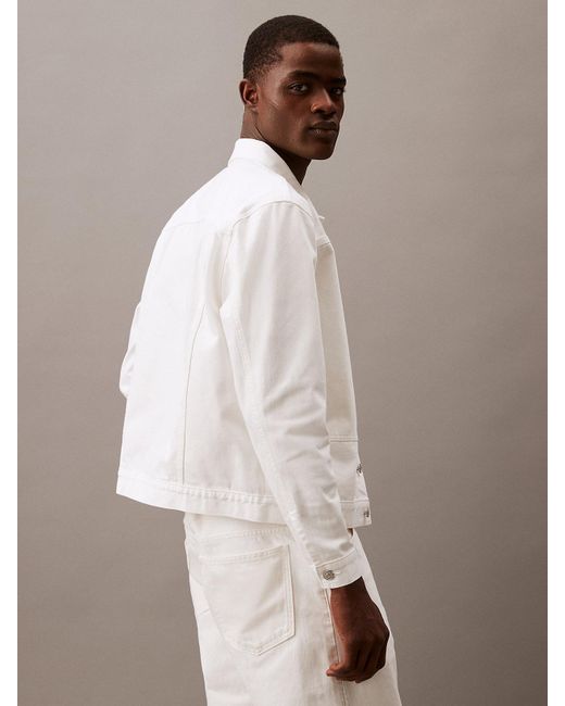 Calvin Klein Natural Japanese Kurabo Denim Jacket for men