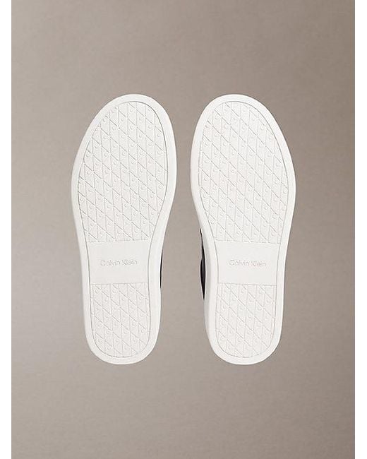 Calvin Klein Multicolor Jeans Ck Baseline Leather Signature Logo Trainers for men