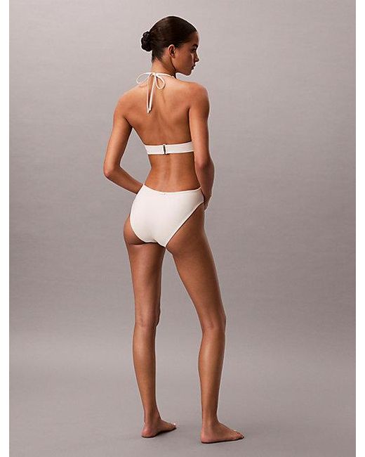 Calvin Klein Plunge Badpak in het White