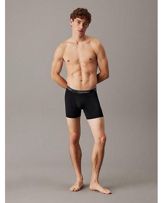 Calvin Klein 5Er-Pack Boxershorts Langes Bein – Micro Stretch in Black für Herren