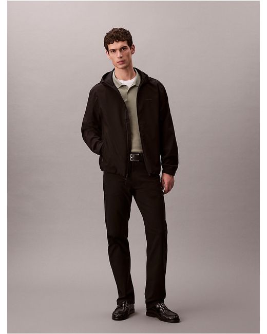 Calvin Klein Gray Tech Windbreaker Jacket for men