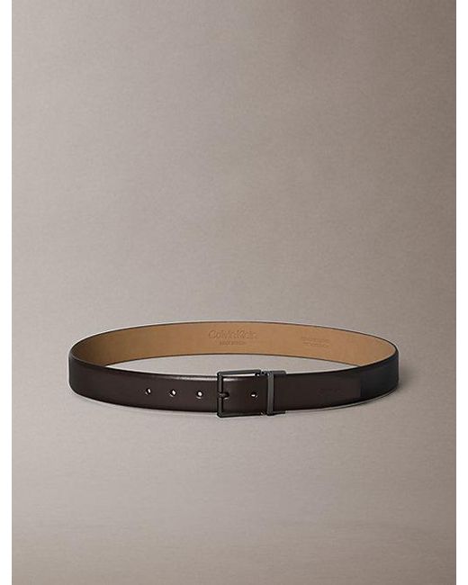 Calvin Klein Brown Full Grain Leather Belt for men