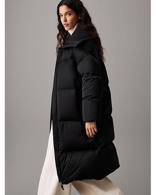 Calvin Klein Relaxed Gewatteerde Jas in het Gray