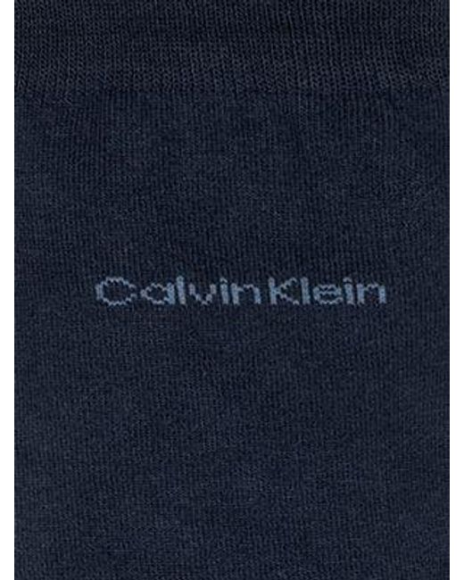 Pack de 3 calcetines de algodón peinado suave Calvin Klein de hombre de color Blue