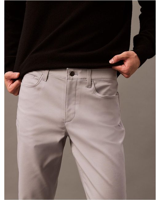 Calvin Klein Brown Slim Move 5-Pocket Pant for men