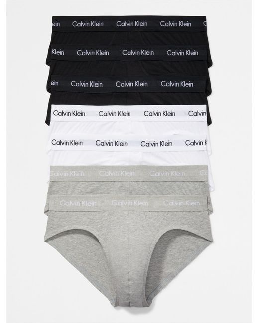 Calvin Klein Cotton Stretch 7-pack Hip Brief for Men