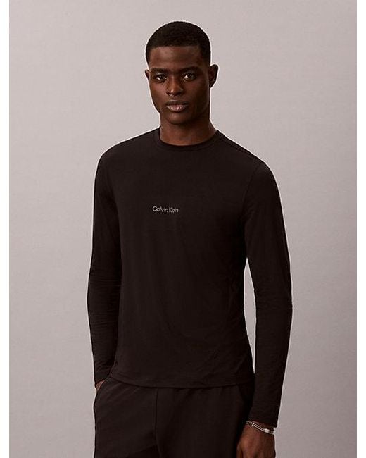Calvin Klein Brown Sport Quick Dry Performance Gym T-Shirt for men