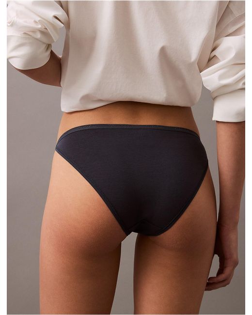 Calvin Klein Gray Ideal Cotton String Bikini