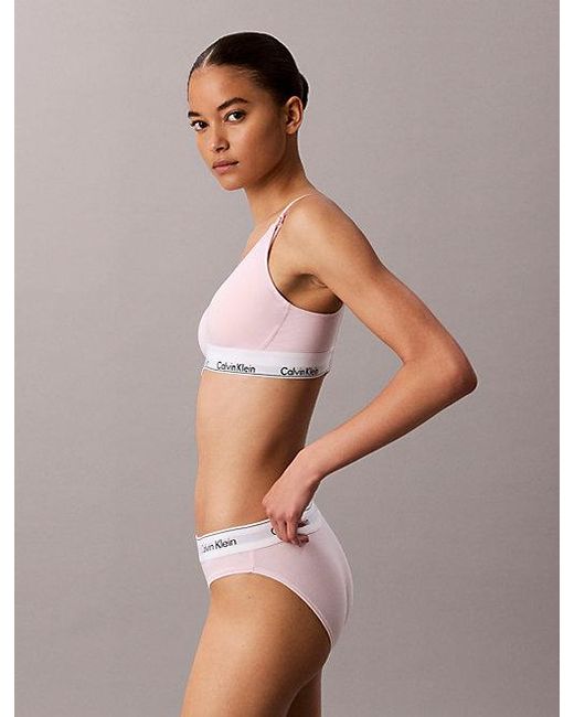 Calvin Klein Purple Maternity Bralette Icon Cotton Modal