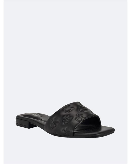 Calvin Klein White Travern Sandal