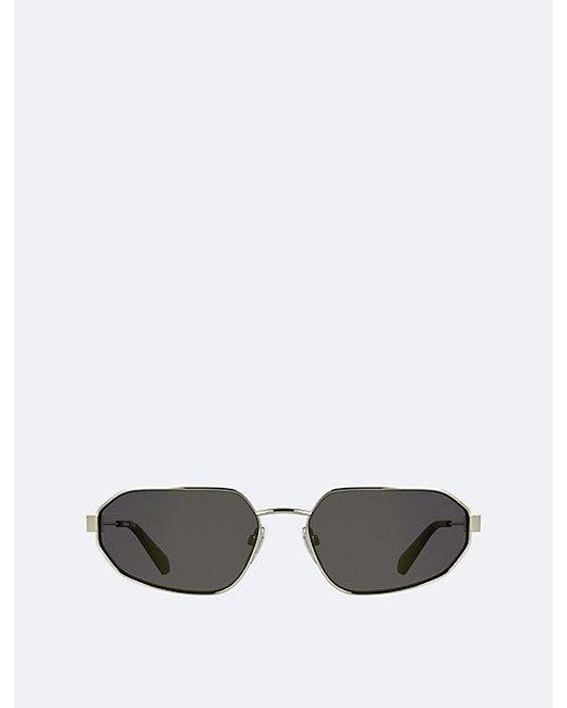 Calvin Klein White Jeans Modified Rectangle Sunglasses Ckj26200S