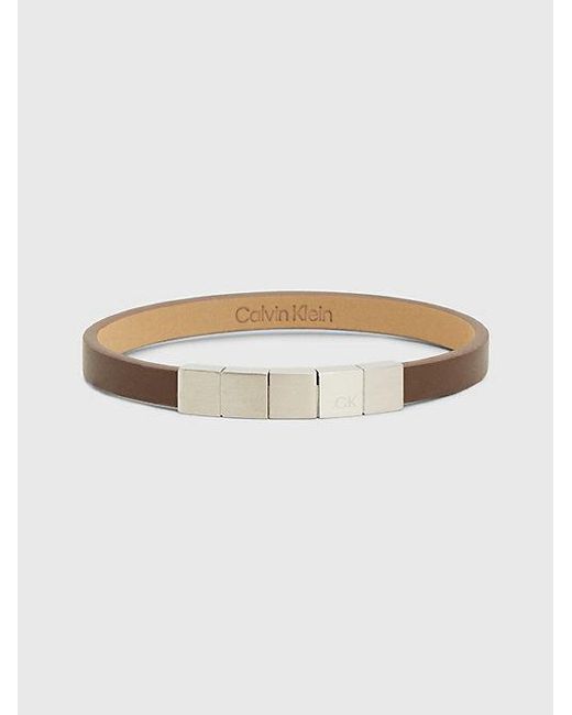 Calvin Klein Armband - Minimalistic Squares in White für Herren