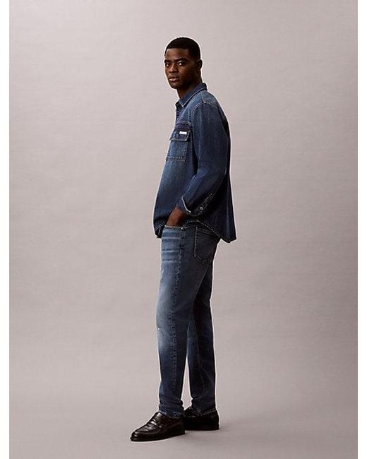 Calvin Klein Blue Jeans Slim Tapered Jeans for men