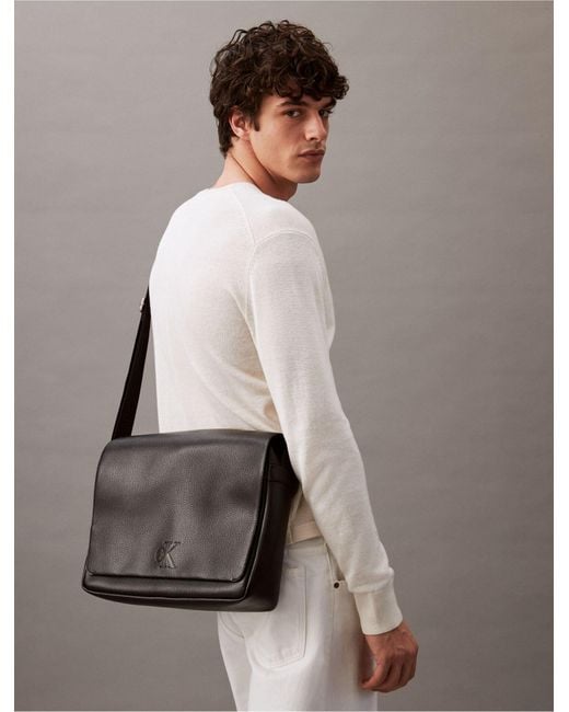 Calvin Klein Gray All Day Messenger Bag for men