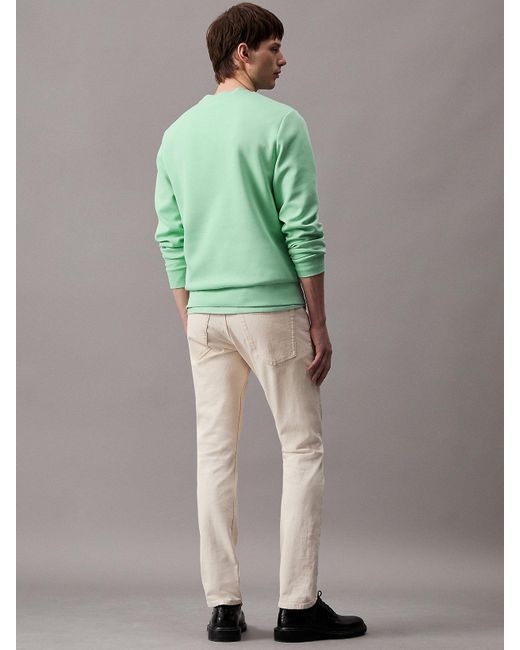 Calvin Klein Green Cotton Sweatshirt for men