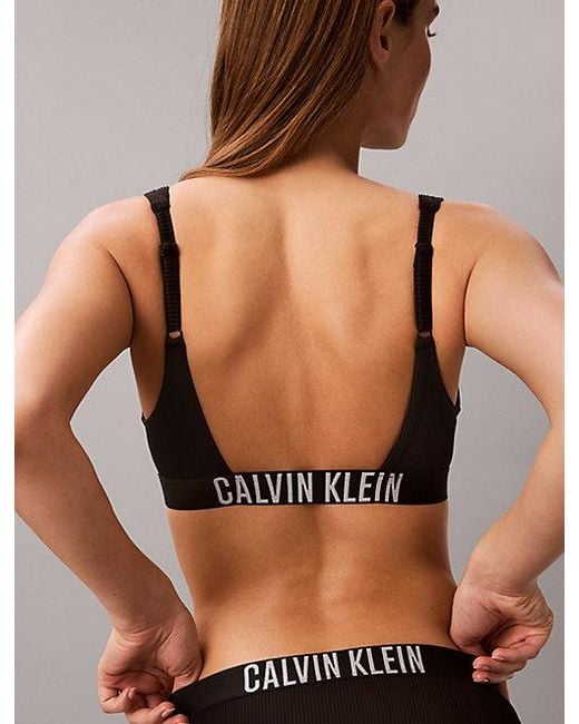 Calvin Klein Brown Bralette Bikini Top Intense Power
