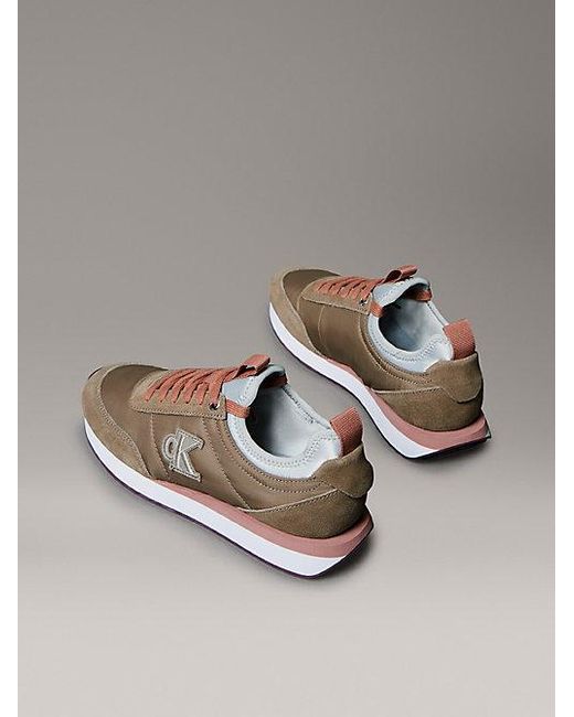 Calvin Klein Signature Hardloopschoenen Met Logo in het Gray