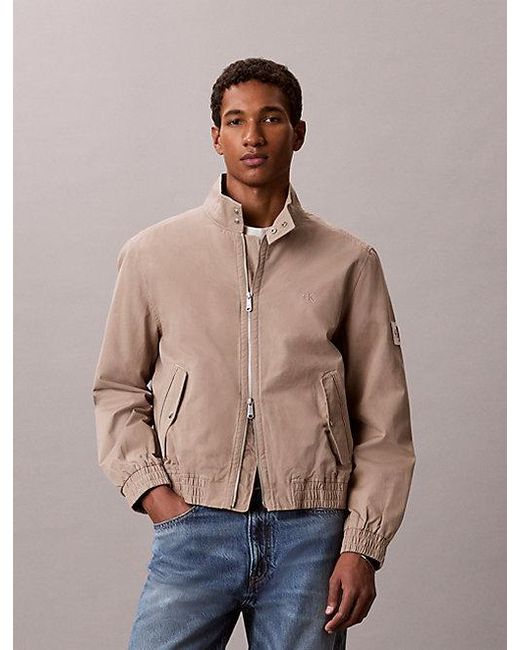 Calvin Klein Blue Jeans Lightly Padded Cotton Twill Jacket for men