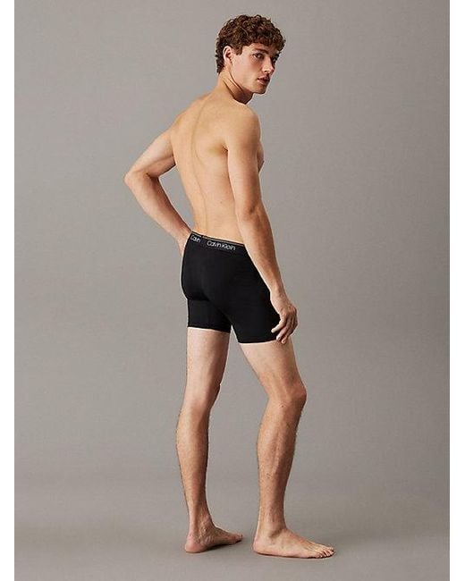 Calvin Klein 5-Pack Boxers Lang in het Black voor heren