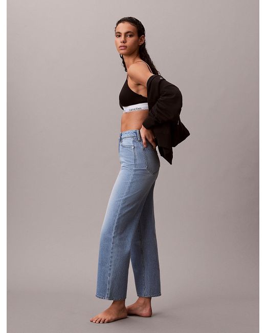 Calvin Klein Blue Barrel Fit Jeans