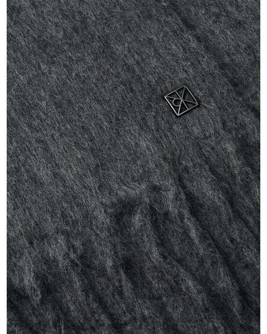 Sciarpa Con Iconico Logo di Calvin Klein in Gray da Uomo